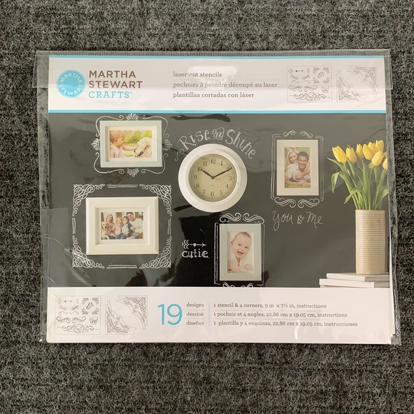 Martha Stewart Crafts Laser-cut Stencils Calligraphic Corners 19 Designs 33547 - Picture 2 of 11